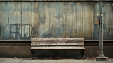 city street bench