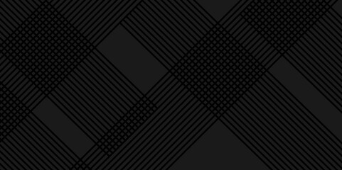 Abstract black and gray strips line backdrop background. texture pattern black vector mesh seamless technology crave wave line metallic design.
