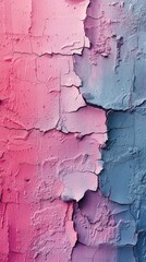 Cracked Texture in Pink and Blue Pastel Vertical Background. Background for Instagram Story, Banner