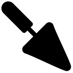 mason trowel vector glyph icon