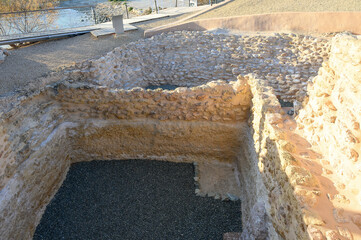 Medieval archaeology site in La Illeta, El Campello, Alicante, Spain