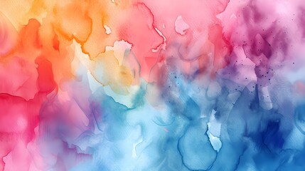 An abstract wallpaper background colorful watercolor design illustration. Generative AI