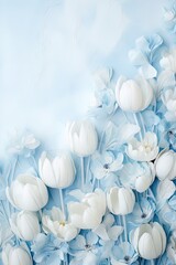 tulips background, place for text, the eighth of March, aesthetics