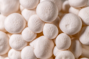 Closeup of a bunch of shimeji mushrooms