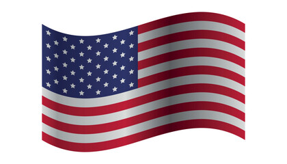 Fototapeta premium vector image of the American flag. eps 10