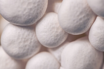 Closeup of a bunch of shimeji mushrooms