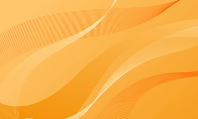 abstract orange stripe lines wave curves with soft gradient background