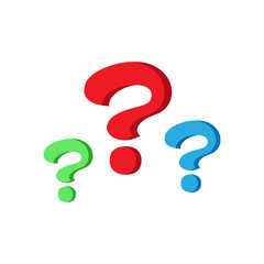 question symbol 1 vector design. asking symbol