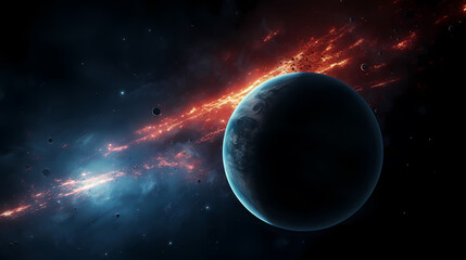 Obraz premium The origin of the universe, pursuing the mystery of the Big Bang