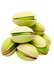 Delicious pistachios cut out, isolated on transparent background