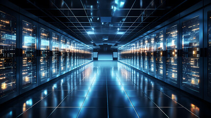 Fototapeta premium Data center server room