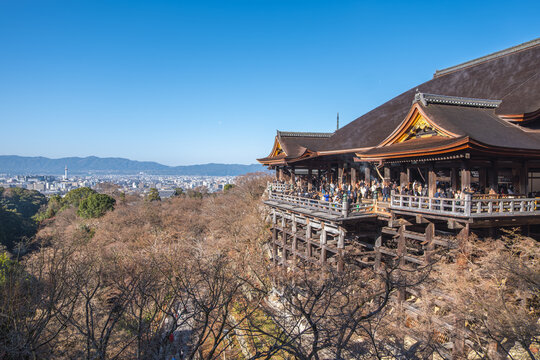 Kiyomizu dera Big Buddhist temple in Kyoto, Japan