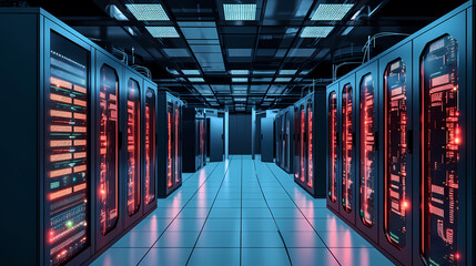 Data center server room
