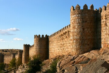 Ramparts of Avila town, Spain