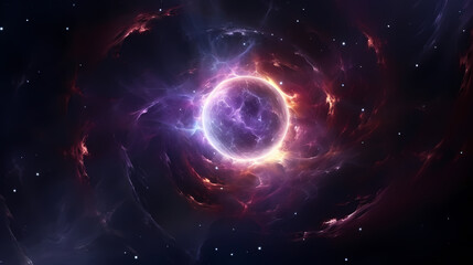 Obraz premium Explore the universe and decipher endless interstellar mysteries