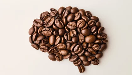 Selbstklebende Fototapeten coffee beans on a white background © Nicco 