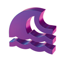 Beautiful abstract illustrations Blue Tsunami symbol icons