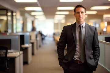 Vertrauenswürdiger Business Mann im Büro Alltag