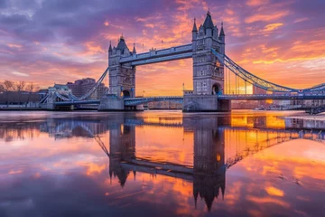 Cercles muraux Tower Bridge Tower Bridge at Sunrise, London, England
