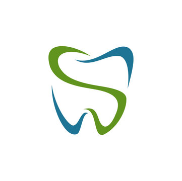 Dental care letter S logo. Vector image