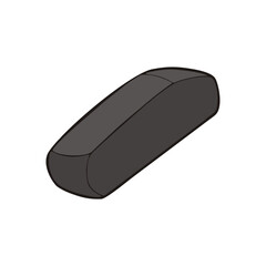 Eraser illustration on white background. Vector image