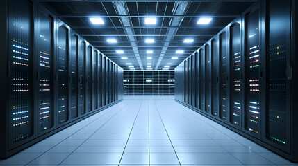 Fototapeta premium Data center, the core hub of the digital era