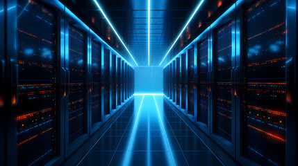 Fototapeta premium Data center, the core hub of the digital era