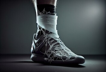 Types of ankle sprains. Generative AI - obrazy, fototapety, plakaty