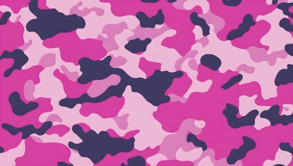 Pink military camouflage seamless pattern. Army camo texture for seamless wallpaper.