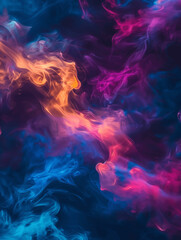 Fototapeta premium Abstract Swirls of Colorful Smoke