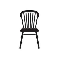 Chair icon. Vector illustration. Isolated on white background.