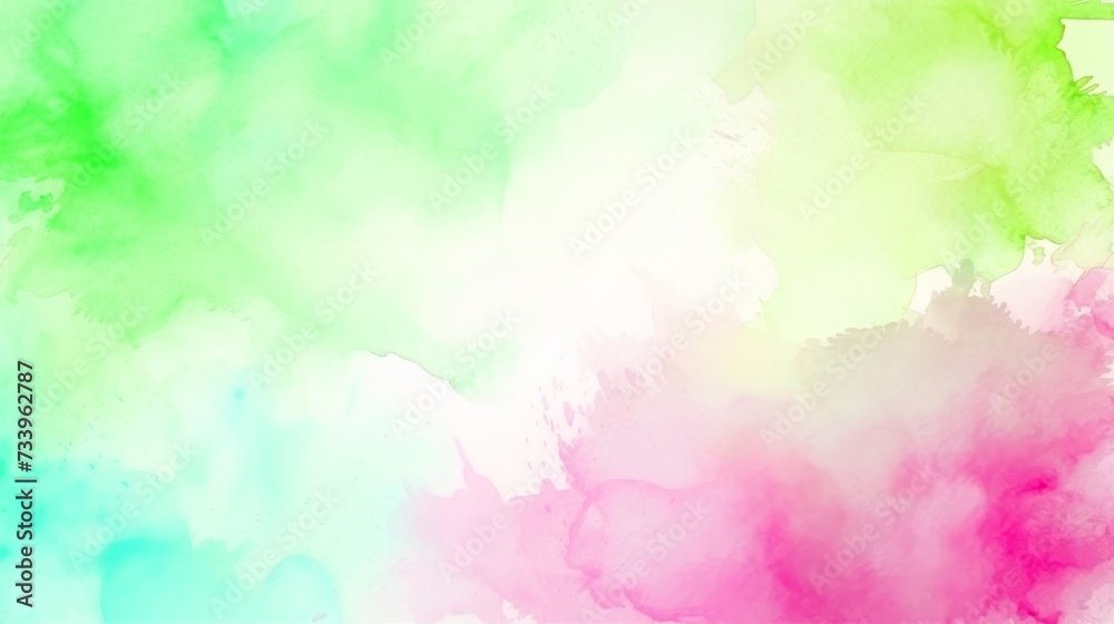 Poster abstract colorful color painting illustration background texture - frame made of watercolor splashes