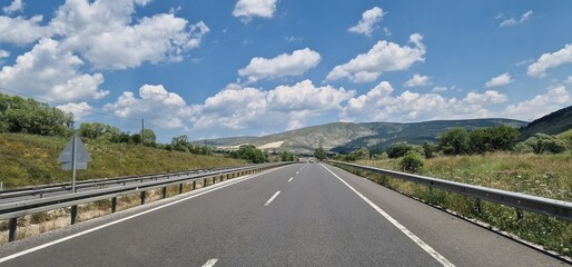 driving through Turkey on nice highways
