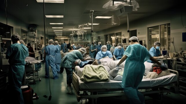 hospital busy emergency room