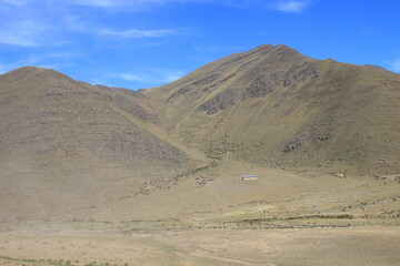 Fototapeta na wymiar Rural landscape and mountains in northwest Argentina