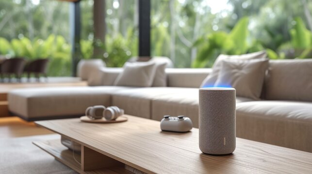 Voice controlled smart speaker, device, smart home assistant, music streaming