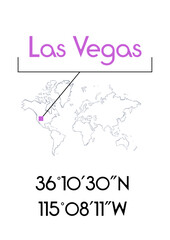 Las Vegas poster or t-shirt graphic design