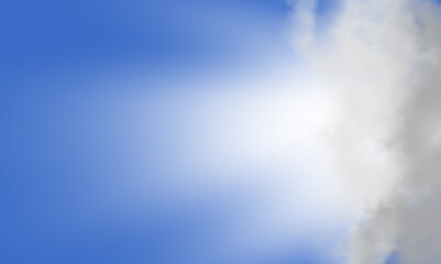 Fototapeta na wymiar Holy spirit concept. Blue sky with sun rays