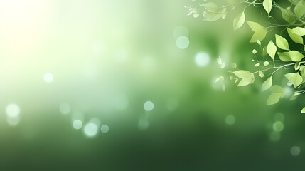 Fototapeta premium Spring season, vibrant green background