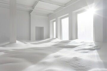 An image of an empty white room.