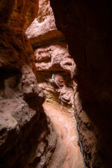 Pingshan Lake Grand Canyon, Zhangye City, Gansu Province - rock formation canyon landscape under clear sky