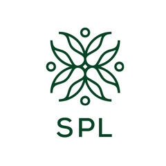 SPL  logo design template vector. SPL Business abstract connection vector logo. SPL icon circle logotype.

