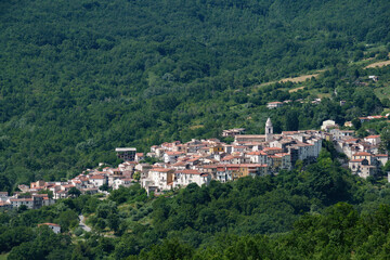 Fototapeta na wymiar Country landscape in Molise, Italy, near Bagnoli del Trigno