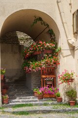Carovilli, old town in Molise, Italy