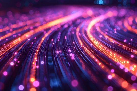 Digitales Datenkabel: Illustration einer effizienten Verbindung f&uuml;r schnelle Daten&uuml;bertragung