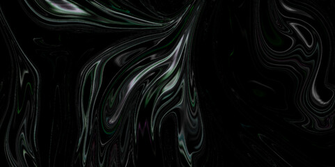 Liquid marble texture Black. Fluid art. Applicable for design cover, beautiful drawing with the divorces and wavy lines in gray tones. Silver liquid texture. Silver metallic surface.