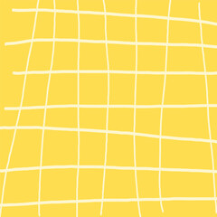 Colorful crossed lines grid mesh pastel vector pattern. Hand drawn doodle squared pattern. Gender neutral cute plaid design with simple checkered textured drawing.