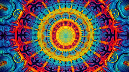 Obraz premium Meticulously designed mandala pattern representing balance, spirituality and inner peace