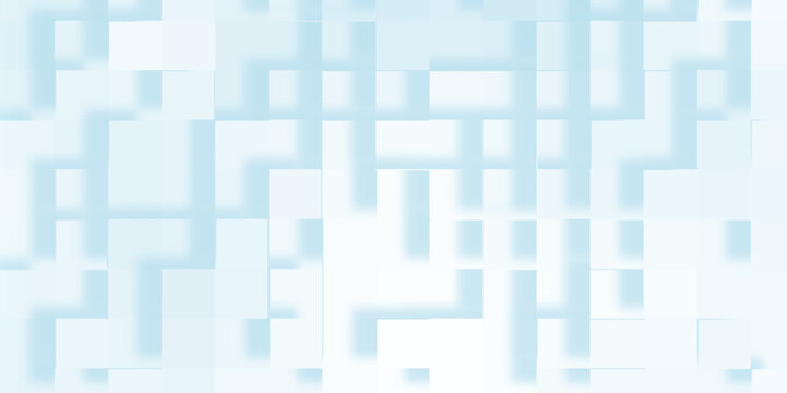 Abstract blue background of extrude style 3d blocks, Modern business concept geometric blue pattern with square shapes, Blue Blocks Wall with geometric pattern, gradient of abstract blue grid pattern.