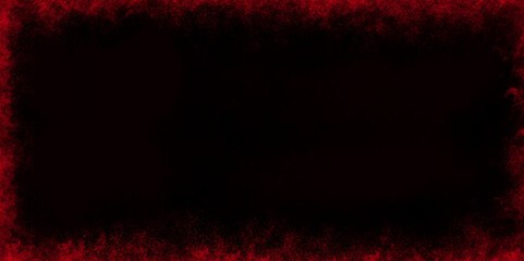 Grungy canvas background or texture. Textured Smoke. Grainy and searched red brush painted grunge texture, painted red border frame.